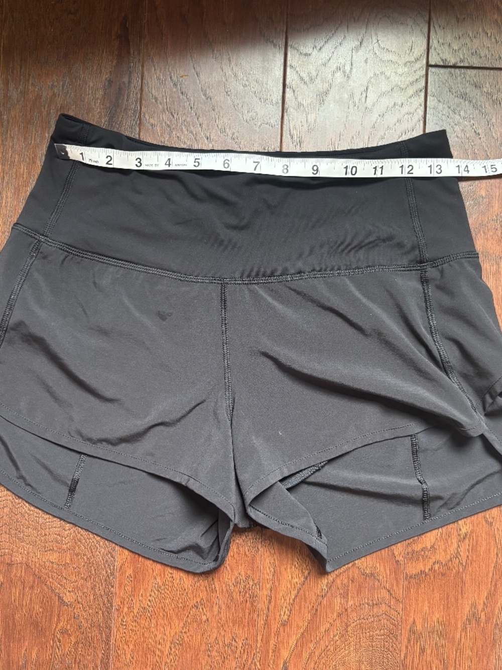Classic Lululemon Speed Short High Rise 6 Black Run Lift Hike - Picture 6 of 13